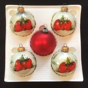 Strawberry Holiday ornaments
